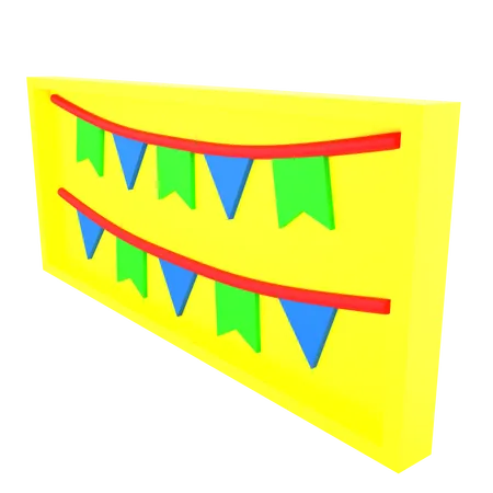 Guirlande de fête  3D Icon