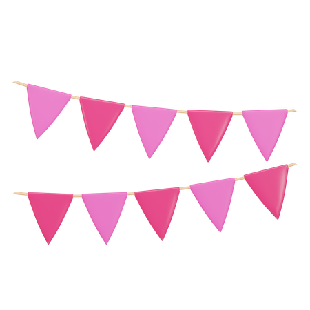 Guirlande de papier  3D Icon