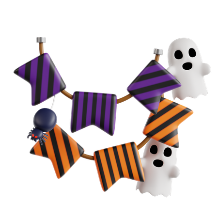 Guirnalda de halloween  3D Icon