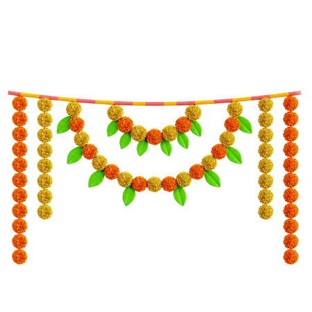 Guirnalda de diwali  3D Icon