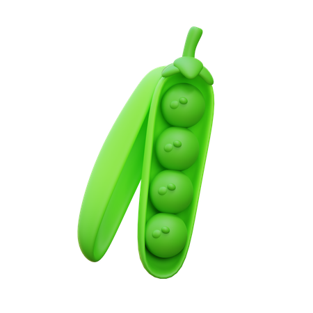 Guisantes verdes  3D Icon