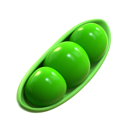 Guisantes verdes  3D Icon