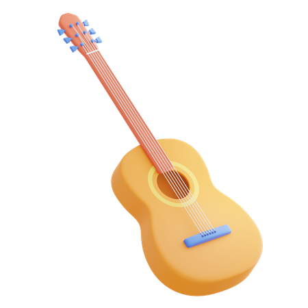 Guitar  3D Icon