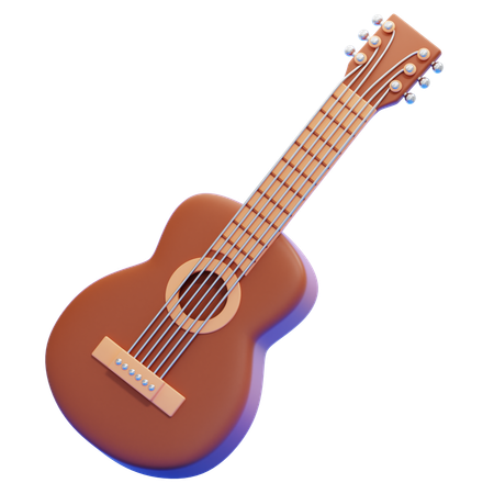 Guitar  3D Icon
