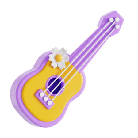 Guitar  3D Icon
