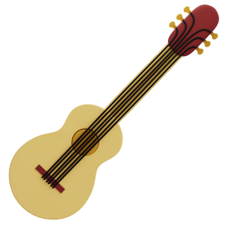 Guitar  3D Icon