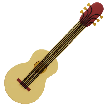 Guitar  3D Icon