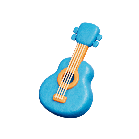 Guitar  3D Icon