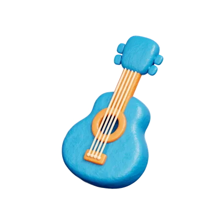 Guitar  3D Icon