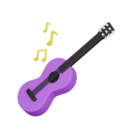 Guitar  3D Icon