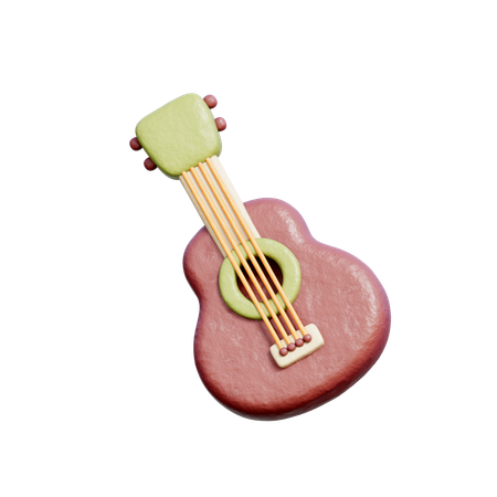 Guitar  3D Icon