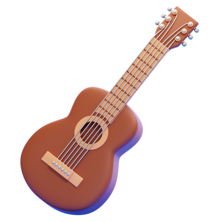 Guitar  3D Icon