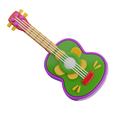 Guitar  3D Icon