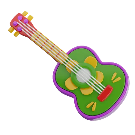 Guitar  3D Icon