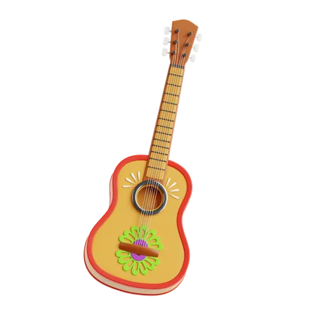 Guitar  3D Icon