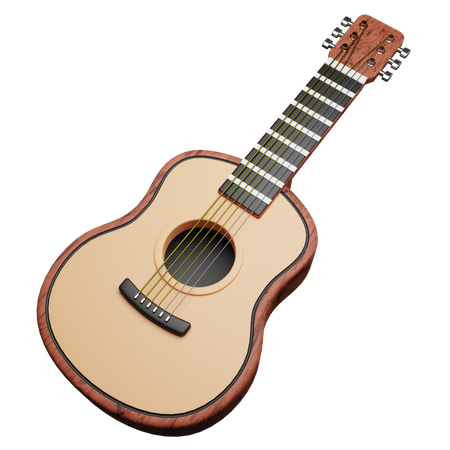 Guitar  3D Icon