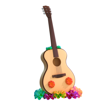 Guitar  3D Icon