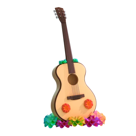 Guitar  3D Icon