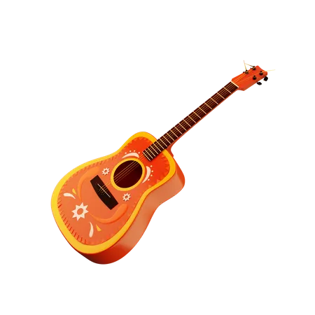 Guitar  3D Icon