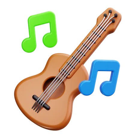 Guitar  3D Icon