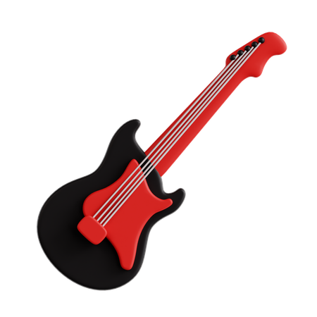 Guitar  3D Icon