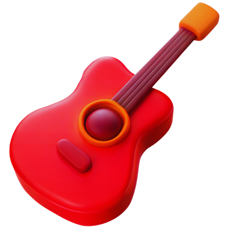 Guitar  3D Icon