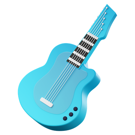 Guitar  3D Icon