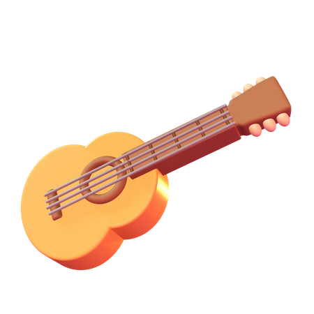 Guitar  3D Icon