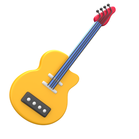 Guitar  3D Illustration