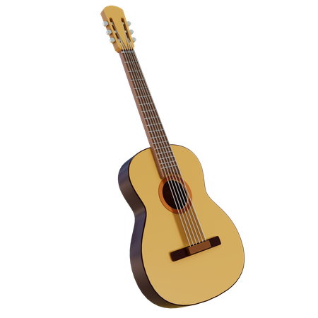 Guitar  3D Illustration