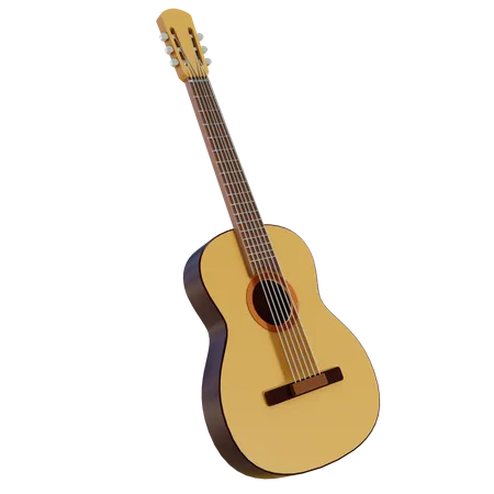 Guitar  3D Illustration