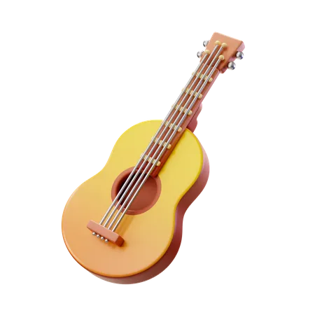 Guitar  3D Illustration