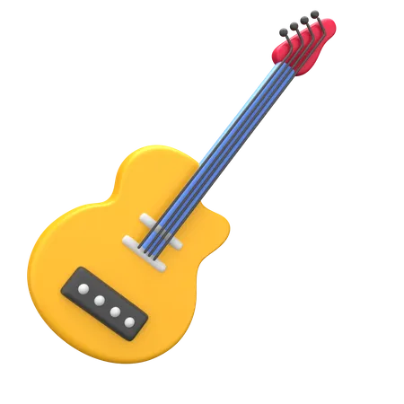 Guitar 3D Illustration