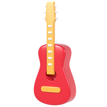 Guitar  3D Illustration