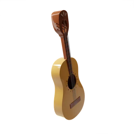Guitar  3D Illustration