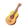 3d guitar illustration