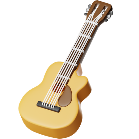 Guitar Accoustic  3D Icon