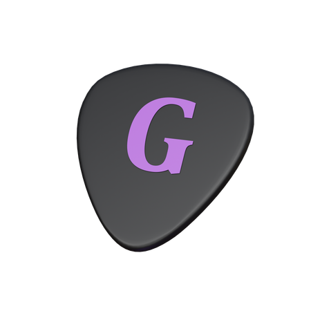 Guitar Pick  3D Icon