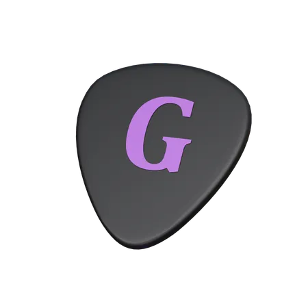 Guitar Pick 3 D Icon 3D Icon