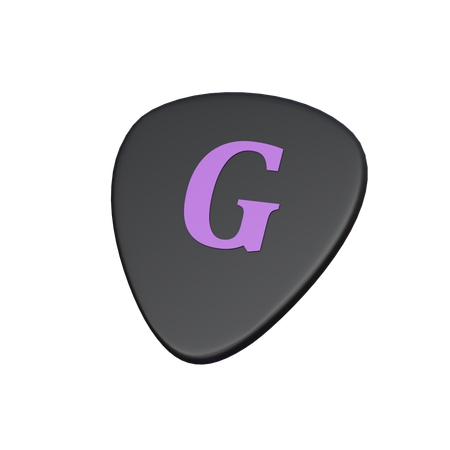 Guitar Pick  3D Icon