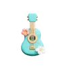 Guitar with flowers