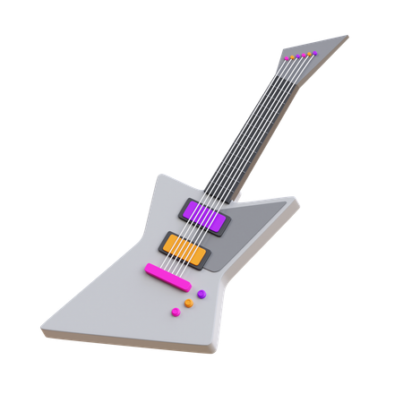 Guitare  3D Icon