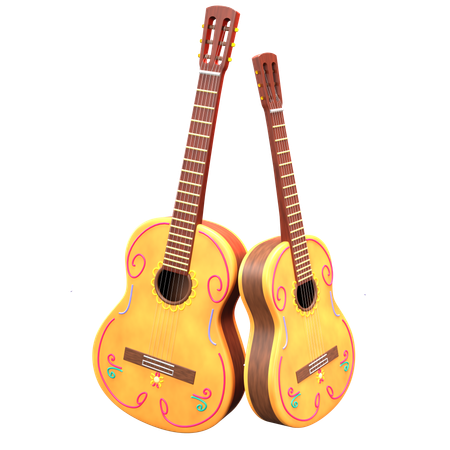 Guitare  3D Icon