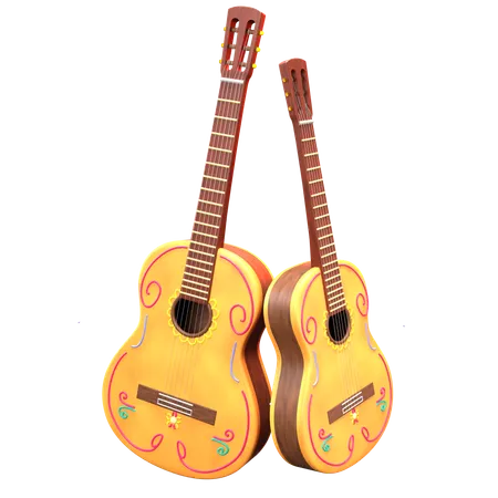 Guitare  3D Icon