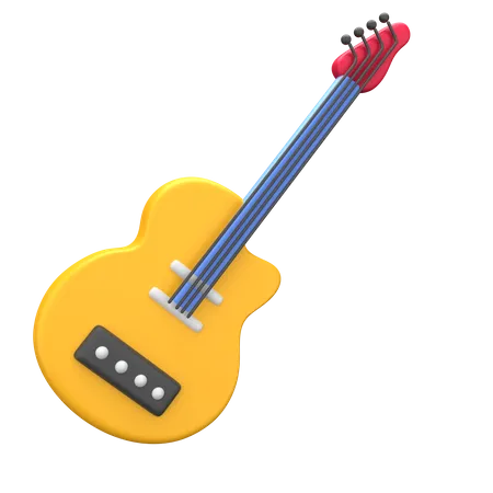 Guitare  3D Illustration