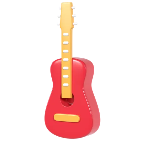 Guitare  3D Illustration