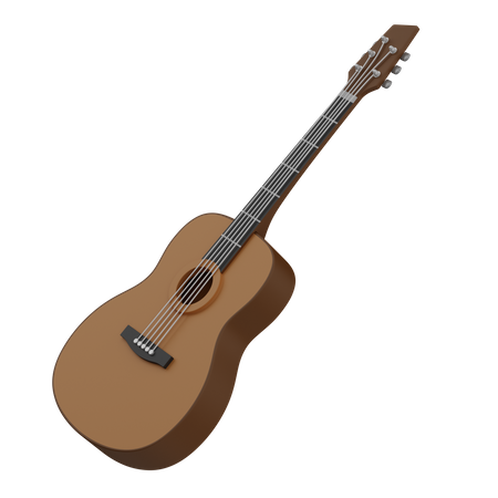 Guitare  3D Illustration