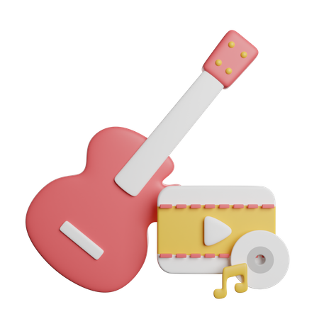 Guitare  3D Icon