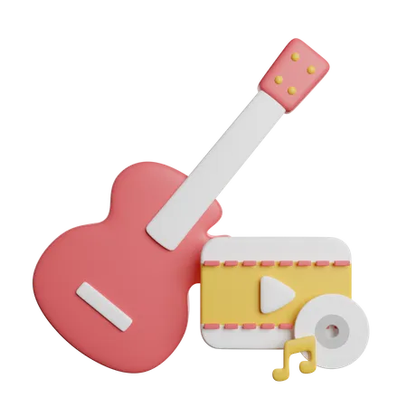 Guitare  3D Icon