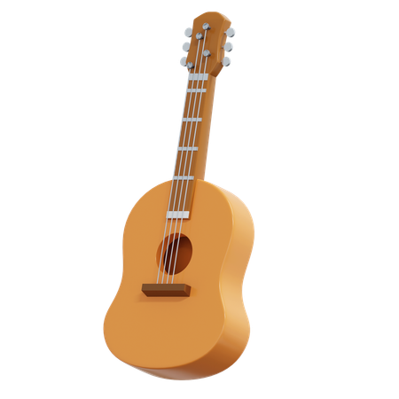 Guitare acoustique  3D Icon